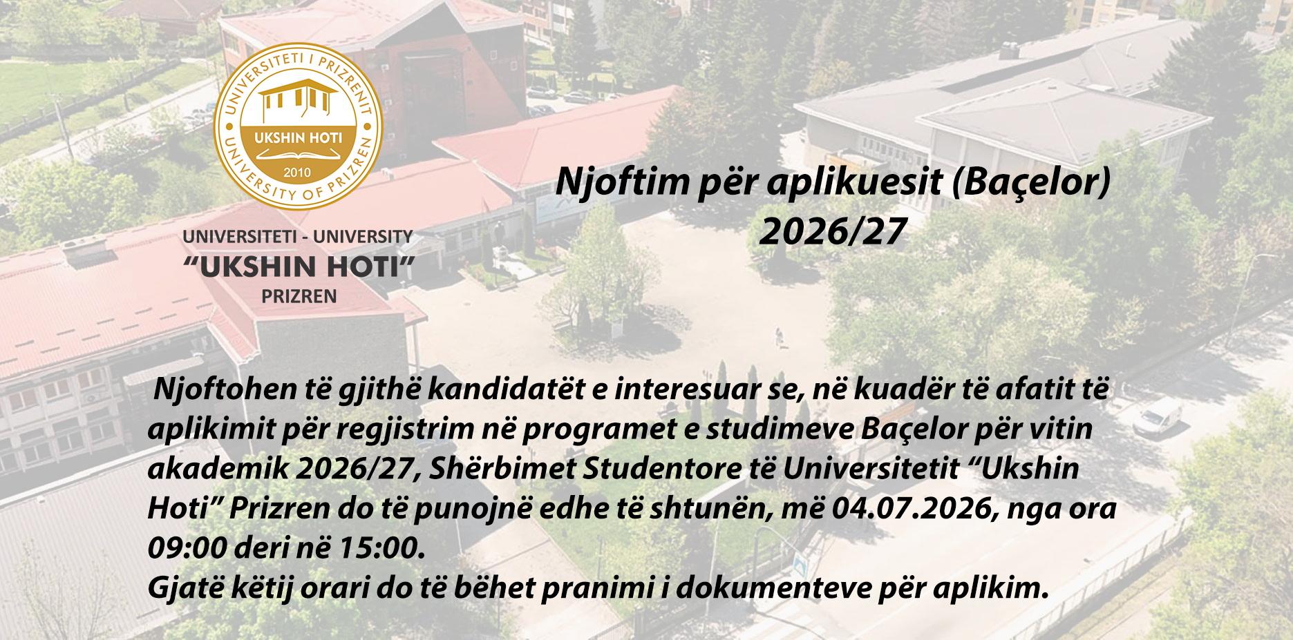 njoftim per aplikimi 26-27